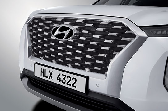 Hyundai Puerto Rico Palisade Parilla de radiador negra y plata